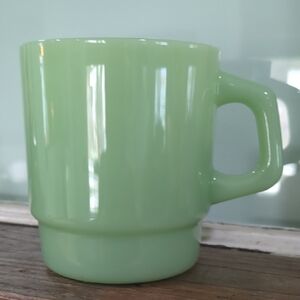 Jadeite Milk Glass Stacking Mug